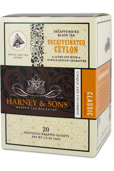 Harney & Sons Decaffeinated Ceylon Tea 20ct – McCullagh Coffee