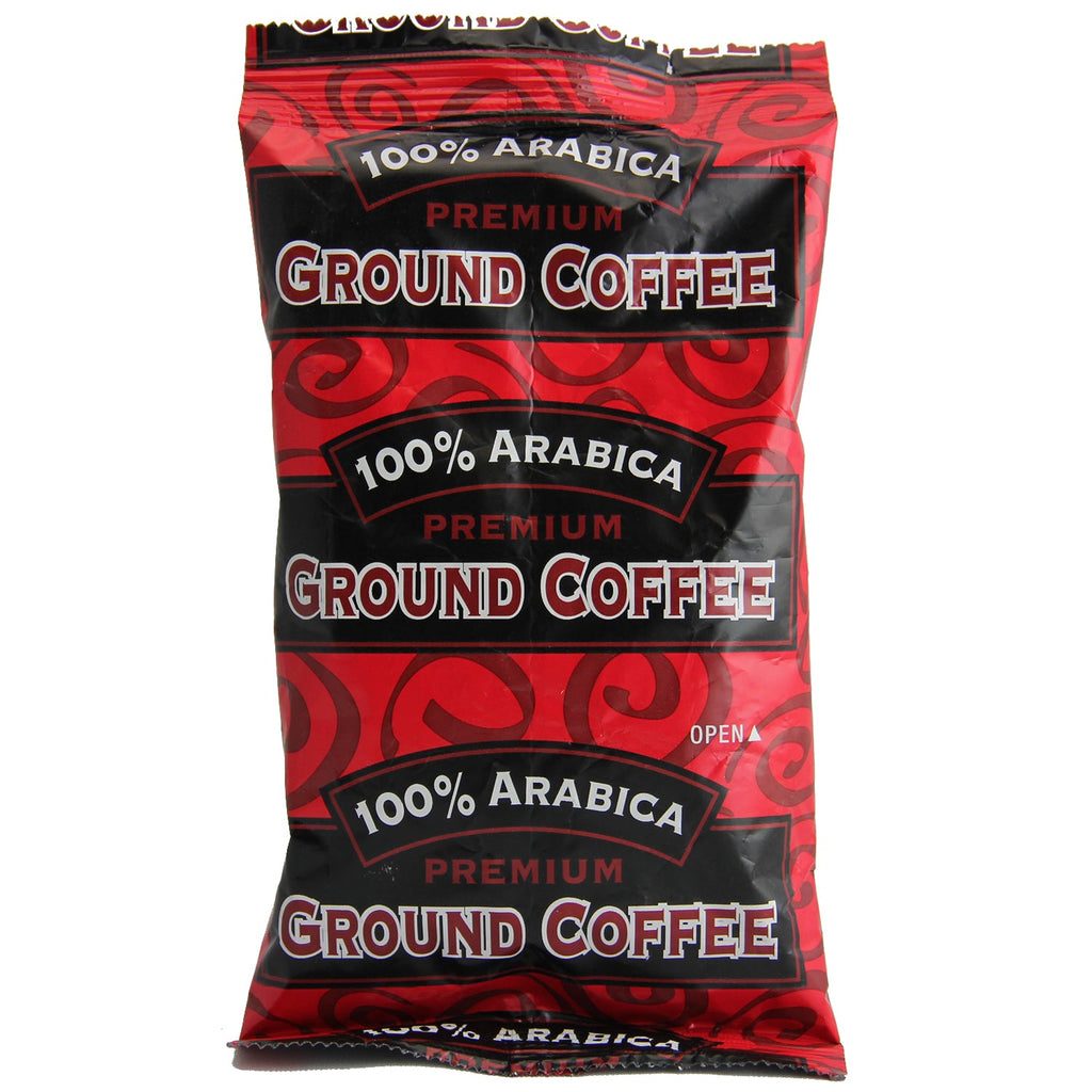 100% Arabica Dark Roast Premium Ground Coffee 126 count