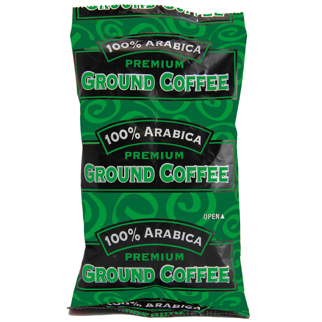100% Arabica Premium Ground Decaffeinated Coffee 63 count