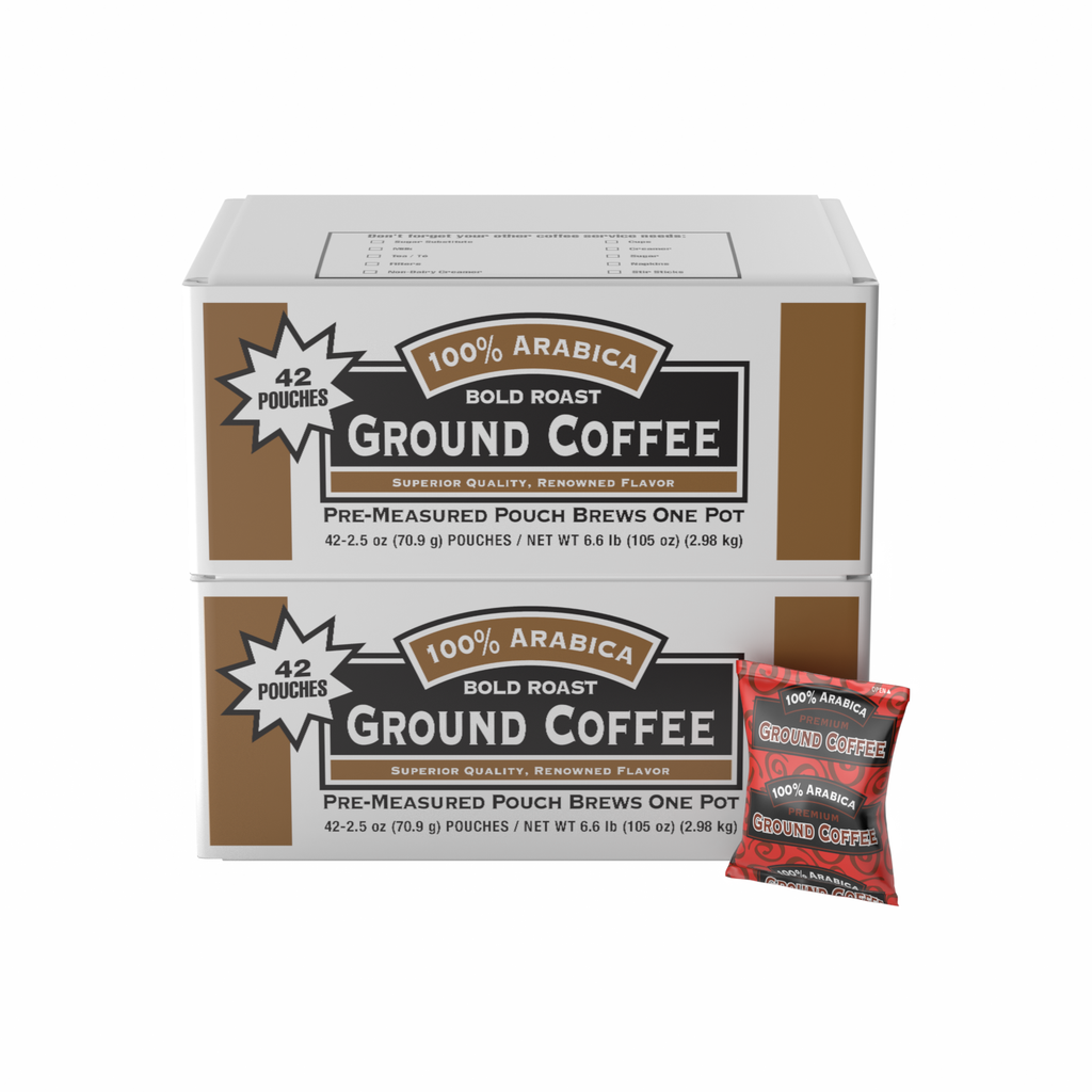 100% Arabica Bold Premium Ground Coffee 84 count