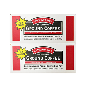 100% Arabica Premium Ground Coffee 126 count