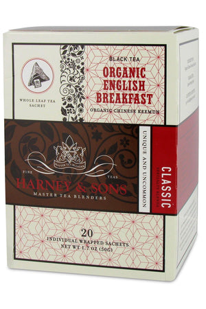 Harney & Sons Organic English Breakfast Tea 20ct