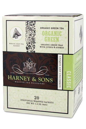 Harney & Sons Organic Green Tea with Citrus and Gingko 20ct